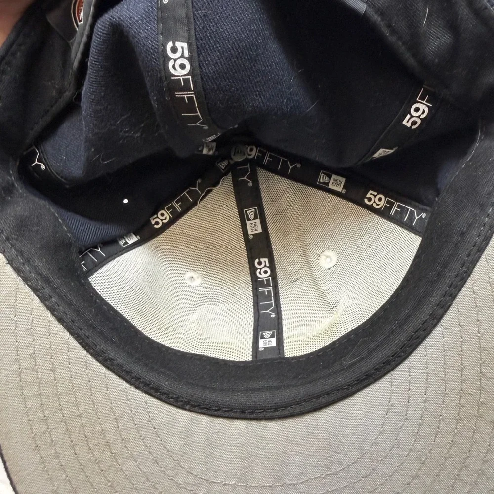 New Era Portland Sea Dogs MiLB Fitted Hat 7 3/8 Black White Mesh Star Pattern